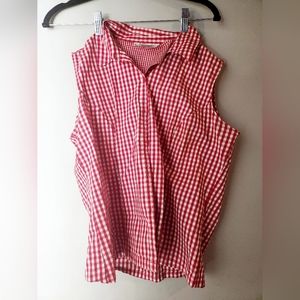 Vintage 1960s Checkerboard Blouse